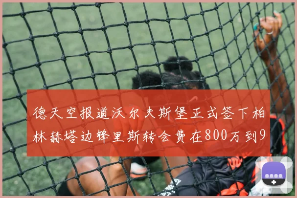 德天空报道沃尔夫斯堡正式签下柏林赫塔边锋里斯转会费在800万到900万欧之间